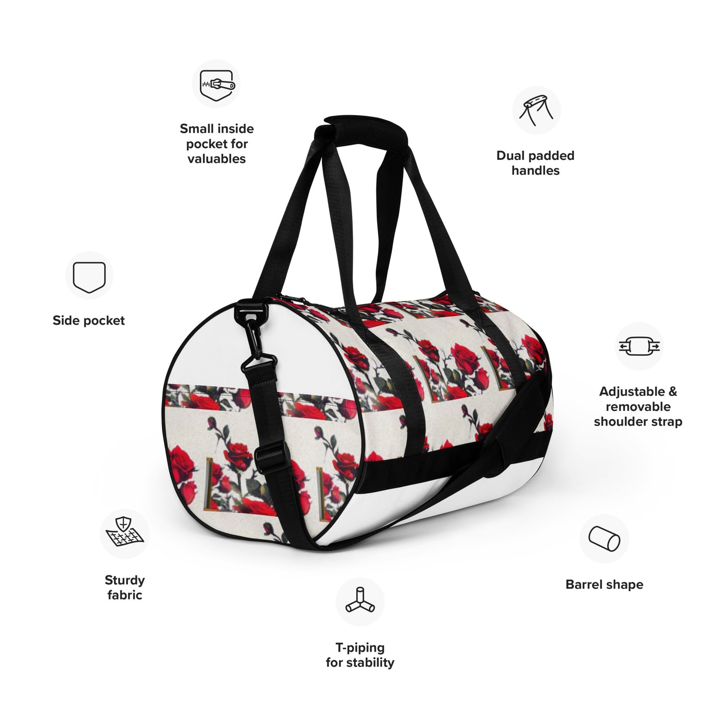 Gym bag in "Rose Block Revolution"