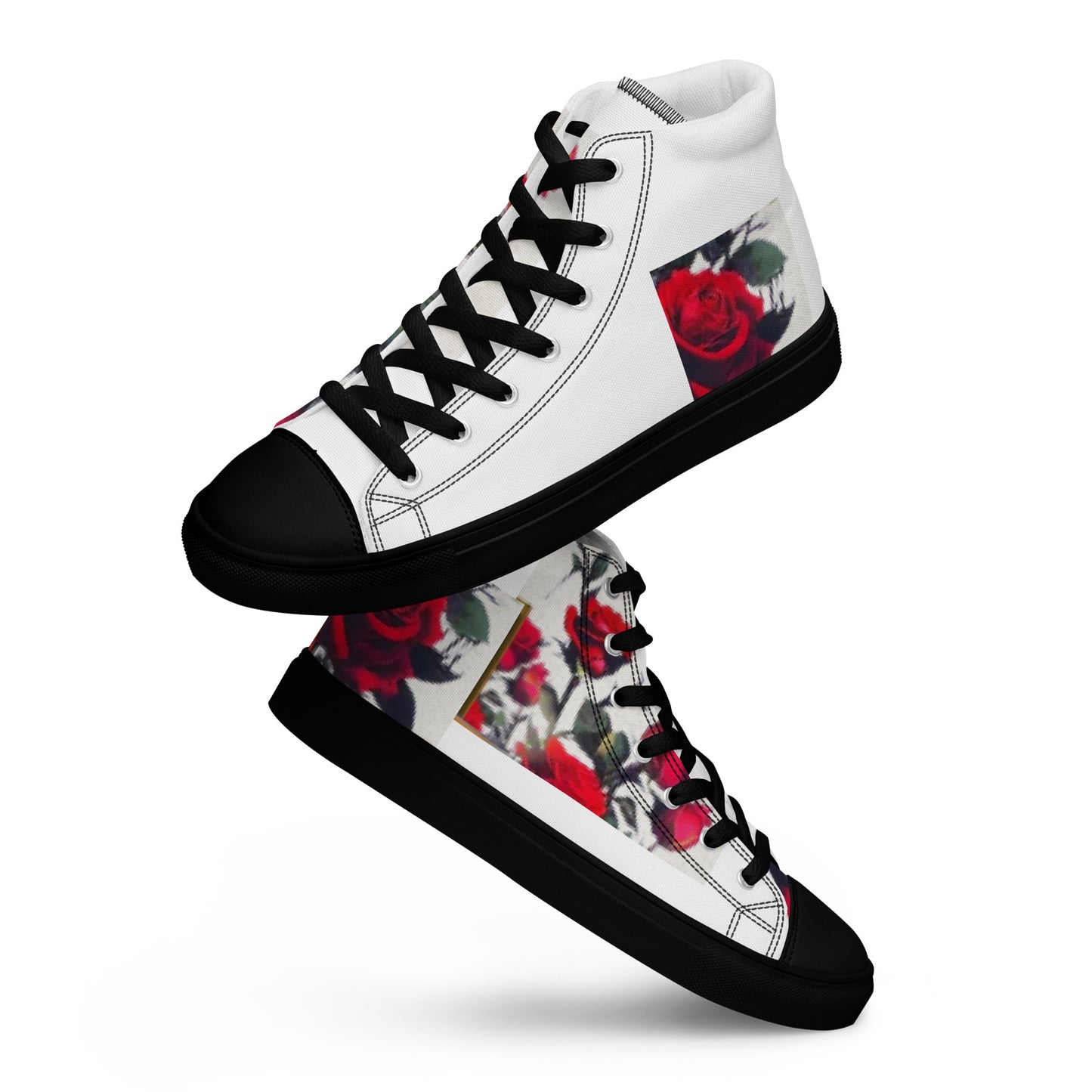 Women’s high top canvas shoes in "Rose Block Revolution"